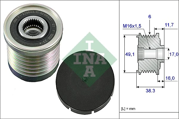 Alternator Freewheel Clutch